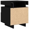 vidaXL Armadio da Notte con cassetto Rovere Nero 40 x 39 x 48,5 cm