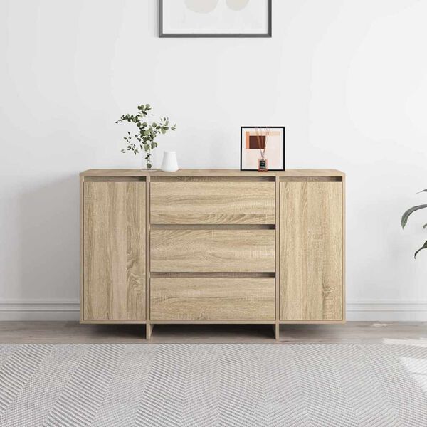 vidaXL Credenza Rovere Sonoma 120 x 41 x 75 cm Legno multistrato