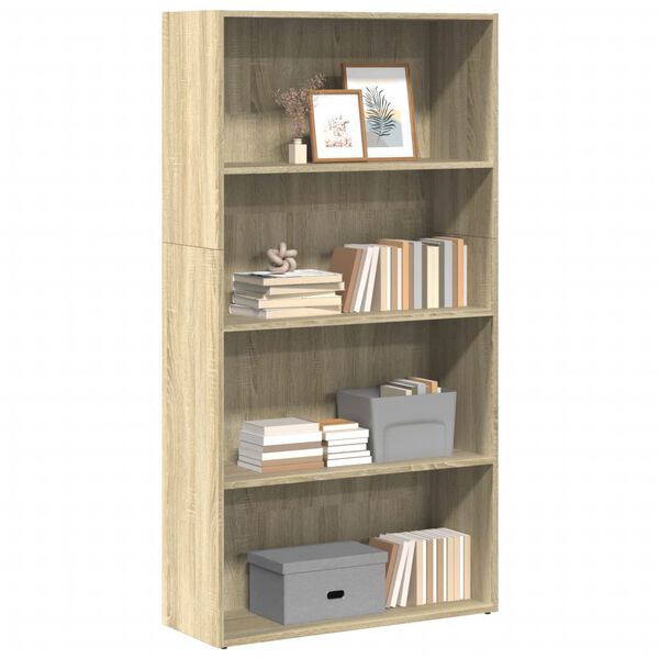 vidaXL Libreria Rovere Sonoma 80x30x152 cm in Legno Multistrato
