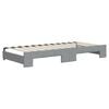 vidaXL Divano Letto con Letto Estraibile Grigio Chiaro 90x200 Tessuto