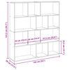 vidaXL Libreria Bianca 132x29x141,5 cm in Legno Multistrato