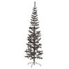 vidaXL Albero di Natale Sottile Nero 240 cm