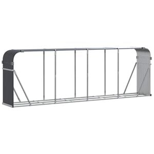 vidaXL Portaceppi Antracite 300x45x100 cm in Acciaio Zincato