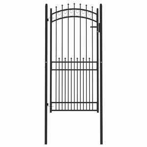 vidaXL Cancello della recinzione con punte EMMEN 104 x 147 cm