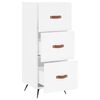 vidaXL Credenza Bianca 34,5x34x90 cm in Legno Multistrato