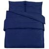 vidaXL Set Copripiumino Blu Marino 260x220 cm in Microfibra Leggera