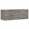vidaXL Contenitore da Giardino in Rattan PE 291x100,5x104 cm Grigio
