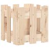 vidaXL Fioriera Giardino Design a Recinzione 30x30x30 cm Massello Pino