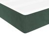 vidaXL Giroletto a Molle con Materasso Verde Scuro 140x190 cm Velluto