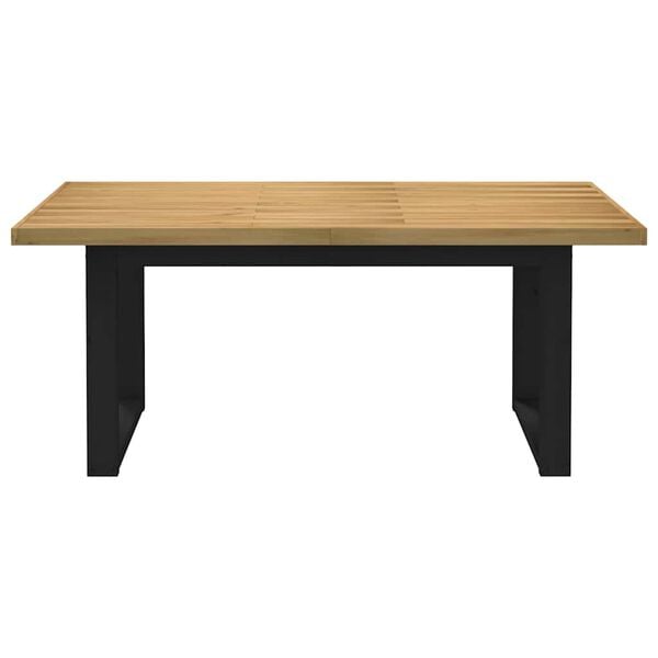 vidaXL Tavolo Pranzo NOAIN Gambe a Forma U 180x90x75 cm Legno Massello