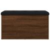 vidaXL Panca Portaoggetti Rovere Marrone 82x42x45 cm Legno Multistrato