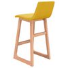 vidaXL Sgabelli da Bar 2 pz Giallo Senape in Tessuto