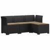 vidaXL Divano da giardino 4 posti con cuscini aspetto rattan PP