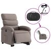 vidaXL Poltrona Alzapersona Reclinabile Elettrica Tortora in Tessuto