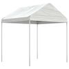 vidaXL Gazebo con Tetto Bianco 13,38x2,28x2,69 m in Polietilene