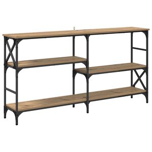 vidaXL Tavolo consolle Rovere artigianale 150 x 29 x 76,5 cm
