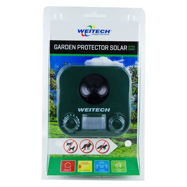 WEITECH Repellente per Parassiti a Energia Solare da Giardino 50 m&sup2;