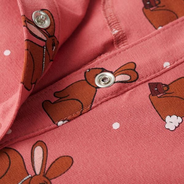 Tutina con Cappuccio da Bambina Rosa Antico 92