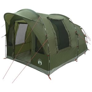 vidaXL Tenda a tunnel 3 persona Verde Oliva Poliestere e Acciaio