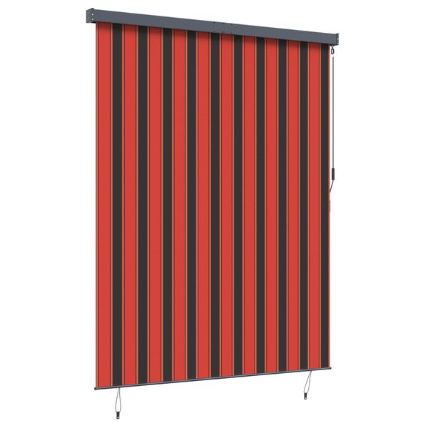 vidaXL Tenda a Rullo Esterna arancione e marrone 220 x 250 cm Tessuto