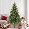 vidaXL Albero di Natale con 300 LED con supporto Verde 180 cm PE