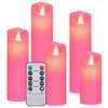 vidaXL Set Candele Elettriche a LED 5 pz con Telecomando Bianco Caldo