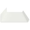 vidaXL Mensola sospesa 2 pcs Bianco 80 x 9 x 2,5 cm Acciaio