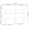vidaXL Testiera per Letto Nera 124x3x81 cm in Legno Massello di Pino