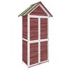 vidaXL Rimessa da Giardino Moka 89x52,5x175 cm Legno Massello di Pino