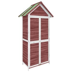 vidaXL Rimessa da Giardino Moka 89x52,5x175 cm Legno Massello di Pino