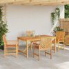 vidaXL Set da Pranzo per Giardino 5 pcs Marrone