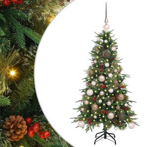 vidaXL Albero di Natale Artificiale con Rami Pieghevoli Verde 120 cm