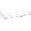 vidaXL Scaffali a Parete 2 pz Grigio Lucido 80x23,5x3,8 cm in MDF