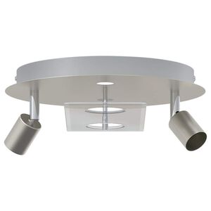 vidaXL Faretto da soffitto Nichel 29 x 29 x 11 cm Acciaio e vetro