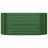 vidaXL Letto Giardino Acciaio Zincato 152x80x68 cm Verde