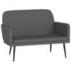 vidaXL Panca Grigia 107x80x81 cm in Similpelle