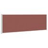 vidaXL Tenda da Sole Laterale Retrattile per Patio 200x614 cm Marrone