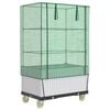 vidaXL Letto Rialzato con Copertura e Ruote Effetto Rattan 80x50x182cm