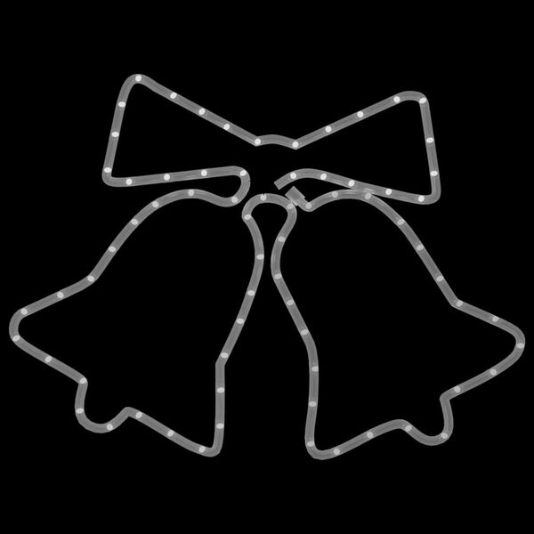 vidaXL Figura Natalizia di Campane con 72 LED 50x56 cm