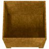 vidaXL Fioriera con Gambe Ruggine 50x50x50 cm Acciaio Corten