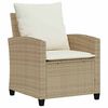 vidaXL Set Divano da Giardino 6 pz con Cuscini Beige in Polyrattan