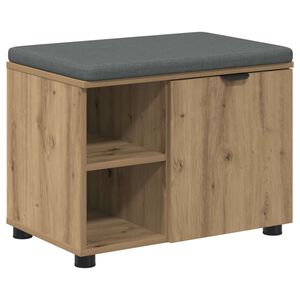 vidaXL Panca per ingresso Rovere Artigianale 60 x 38 x 46 cm