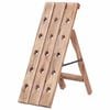 vidaXL Portavini da 15 Bottiglie 26x50x70cm Legno Massello di Mogano