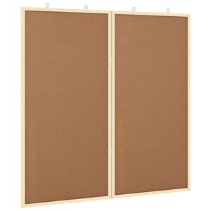vidaXL Bacheca degli Annunci Marrone 80 x 80 x 1.4 cm