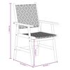 vidaXL Set Mobili da Pranzo per Giardino 7 pz Legno Massello di Acacia