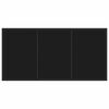 vidaXL Tavolo da Giardino Nero 140 x 80 x 73 cm Legno massello di teak