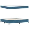 vidaXL Struttura del letto Blu Scuro 200 x 200 cm Tessuto
