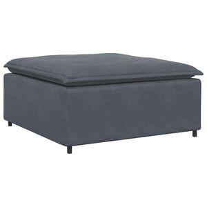 vidaXL Modulo Poggiapiedi Divano Modulare Grigio Scuro 100x100x48 cm