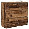vidaXL Credenza Legno Antico 80x35x76 cm in Legno Multistrato