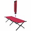 vidaXL Letto da campeggio pieghevole 2 pcs Rosso 193 x 69 x 45 cm
